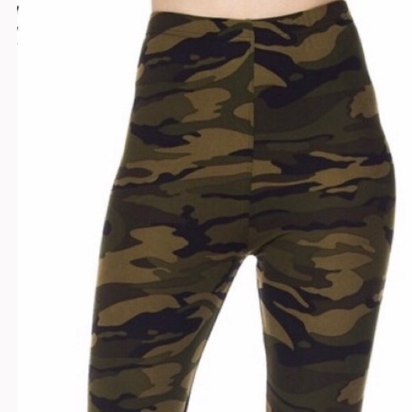 Camo Print Leggings OSFM - Picture 2 of 3